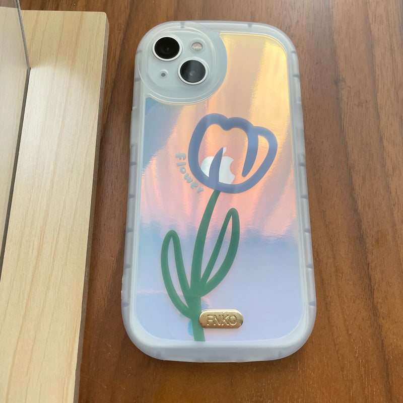 オーロラフラワー iPhoneケース シンプル可愛い S2499