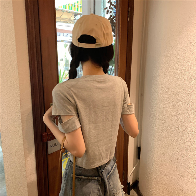 カットスリーブTシャツ♡涼しげでこなれ感抜群 S1869