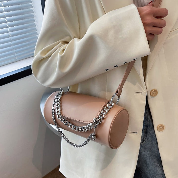 チェーン付きミニ筒バッグ♡大人可愛いデザイン S2371