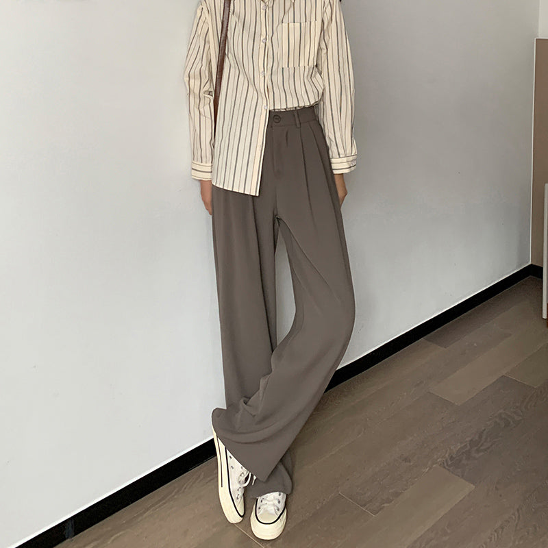 ベーシックワイドパンツ 脚長効果抜群のルーズシルエット S2488