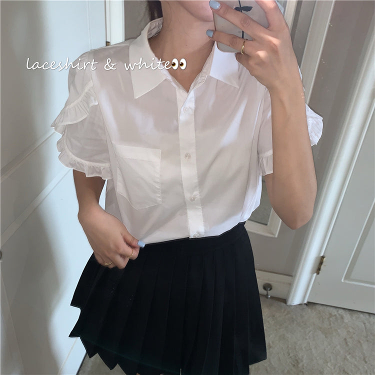 ブラウス付きガーリージレセットアップ♡大人可愛いトレンド S2287