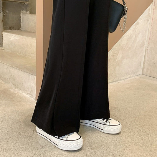 サイドスリットフレアパンツ♡脚長効果で大人可愛い S2471