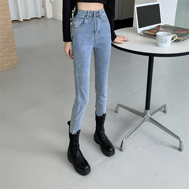 スキニーデニムパンツ♡ハイウエストでスタイルアップ S2489