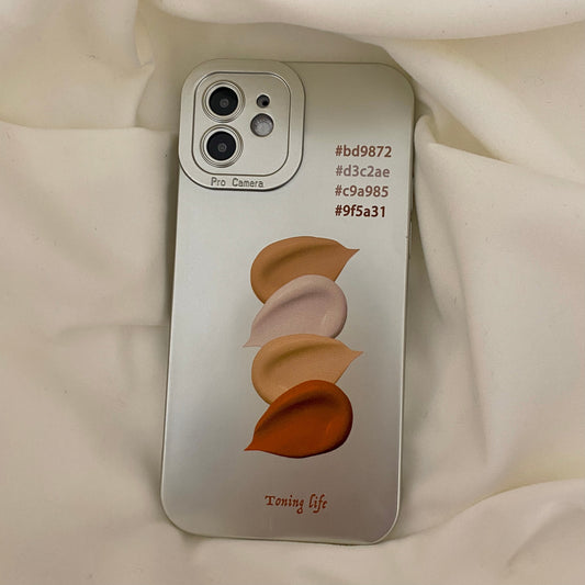 アルミ風マットiPhoneケース♡トレンド可愛い S2510