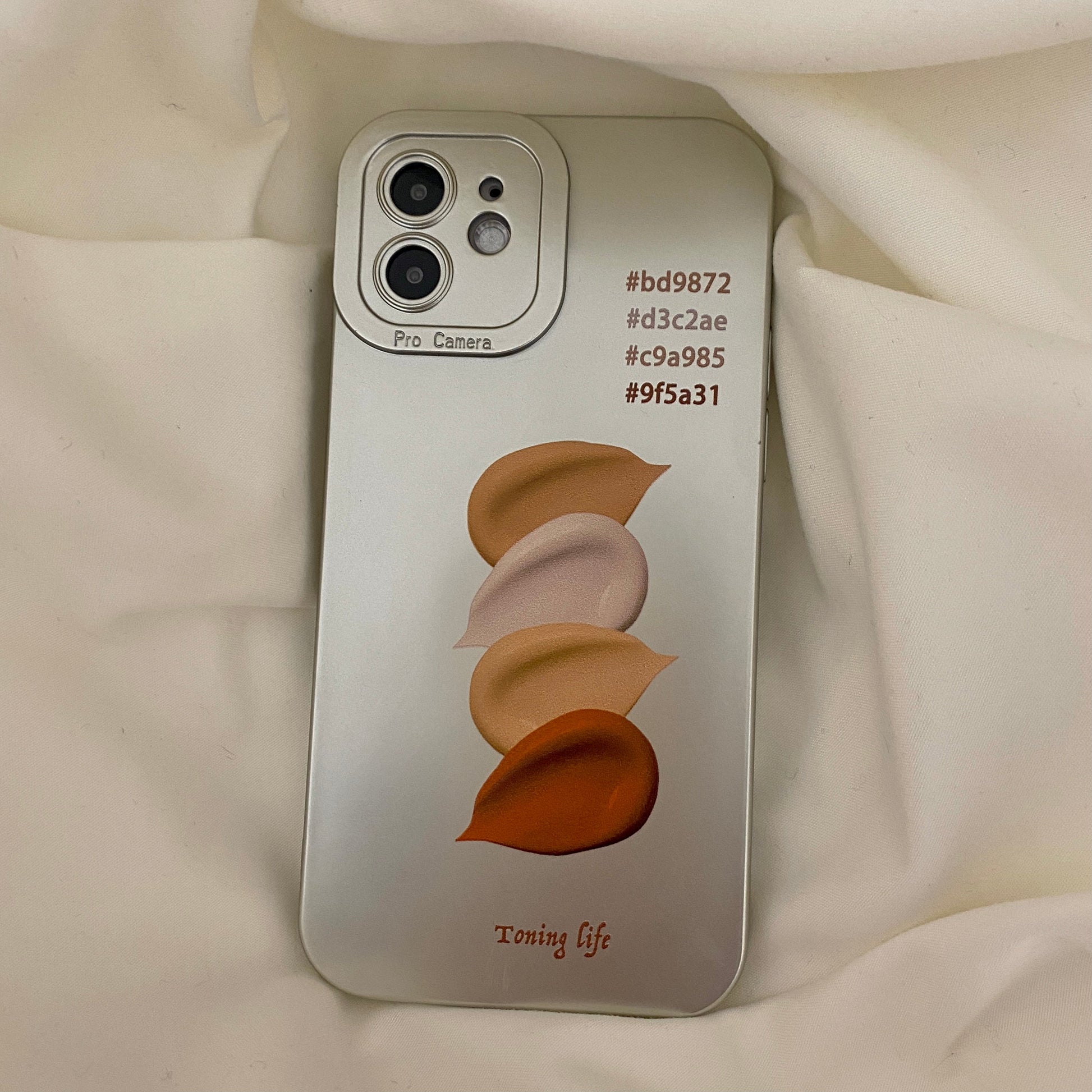 アルミ風マットiPhoneケース♡トレンド可愛い S2510