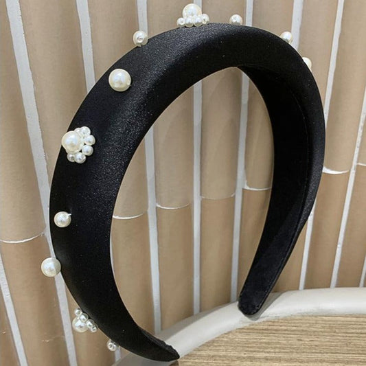 ベルベットパールカチューシャ♡上品で大人可愛いアクセ S2533