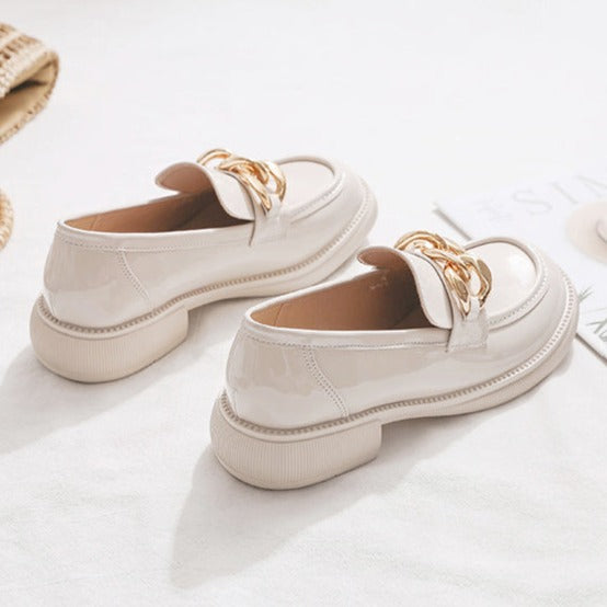 チェーンベルトローファー♡キラキラアクセントで大人可愛い S2491