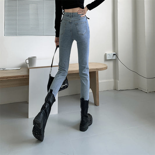 スキニーデニムパンツ♡ハイウエストでスタイルアップ S2489