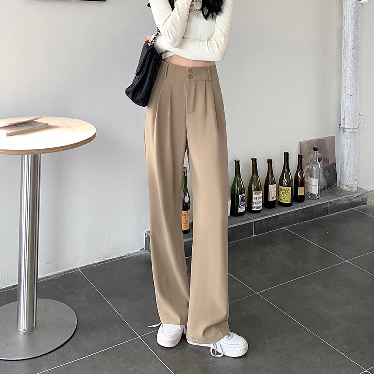 ハイウエストタックストレートパンツ S2335