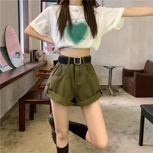 ワークショートパンツ♡今っぽいシルエットで美脚効果 S2280