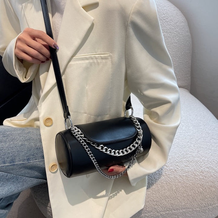 チェーン付きミニ筒バッグ♡大人可愛いデザイン S2371