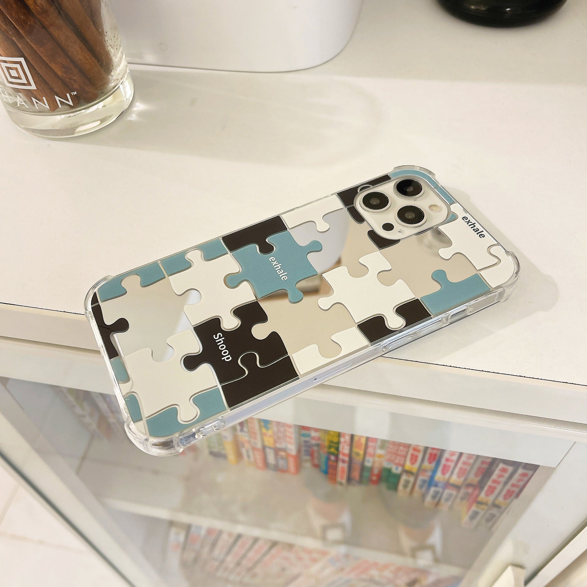 韓国発パズルミラーiPhoneケース♡個性的でかわいい S2520
