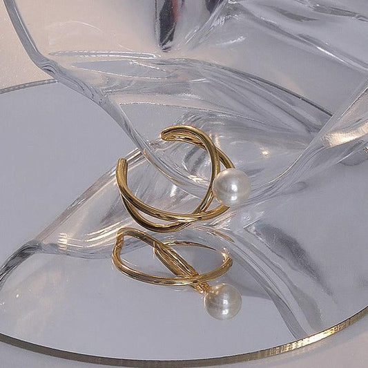 パール2WAYリングカフ♡大人可愛いアクセ S2542