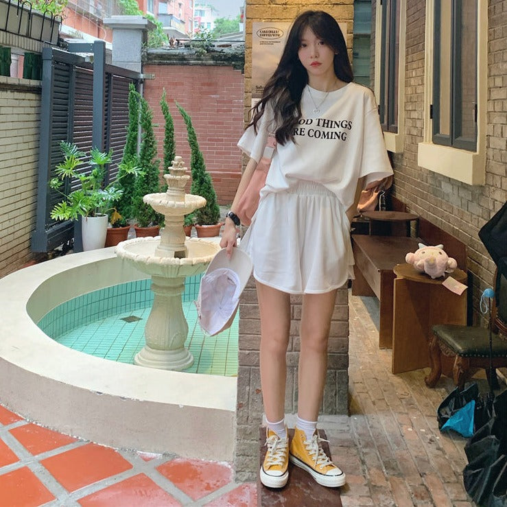 ゆるかわ♡オーバーサイズロゴTセットアップ S1854