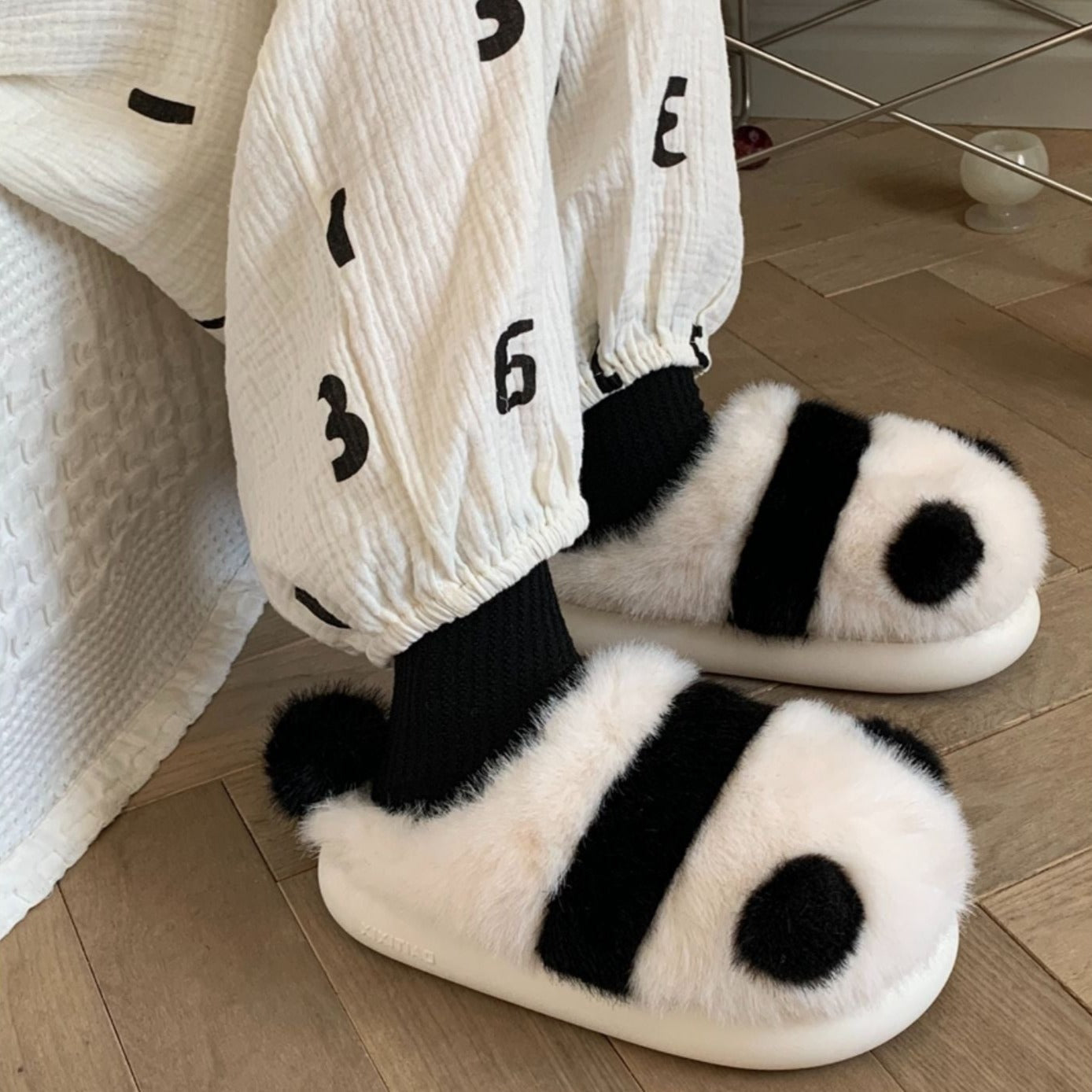 パンダのもこもこルームシューズ♡ S2028