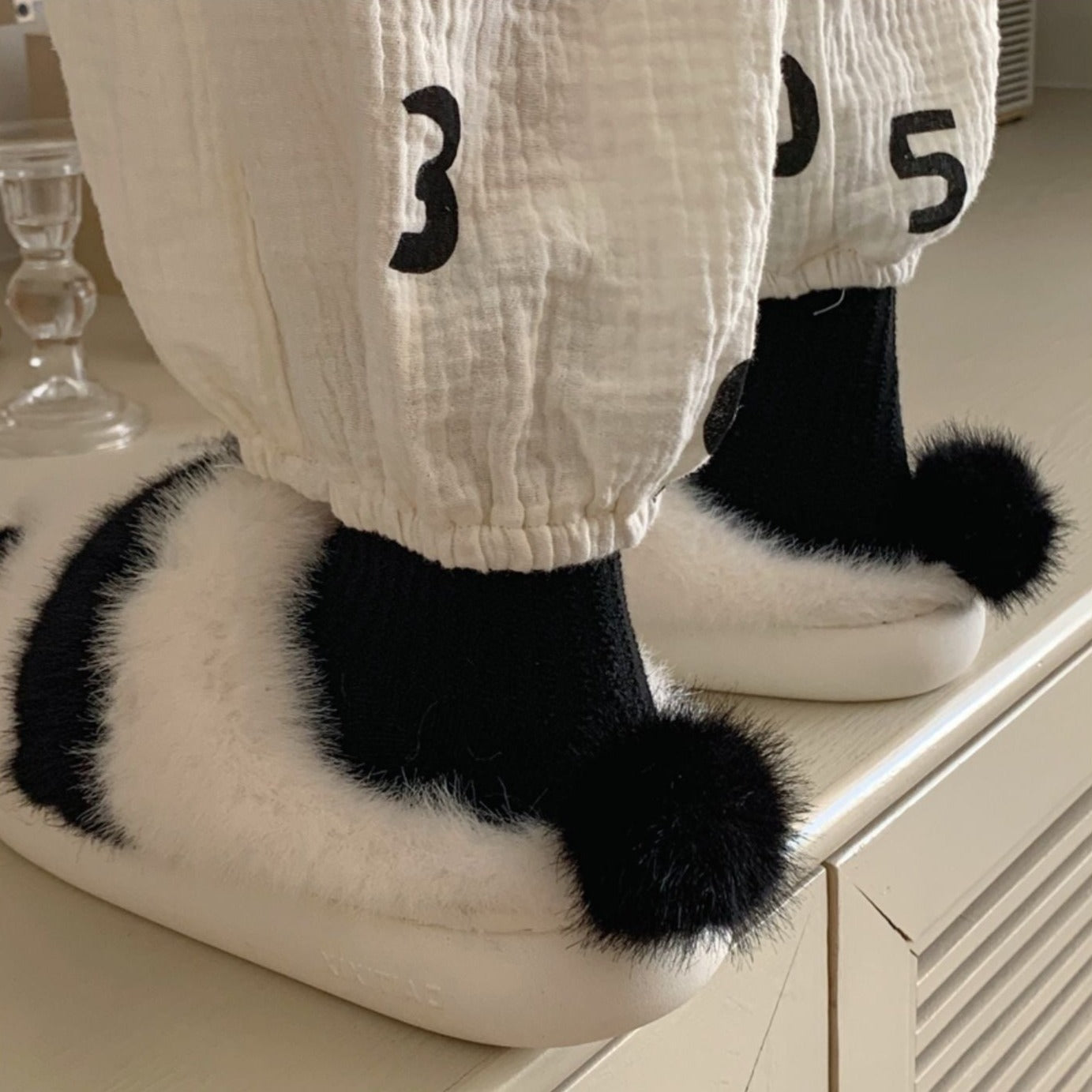 パンダのもこもこルームシューズ♡ S2028