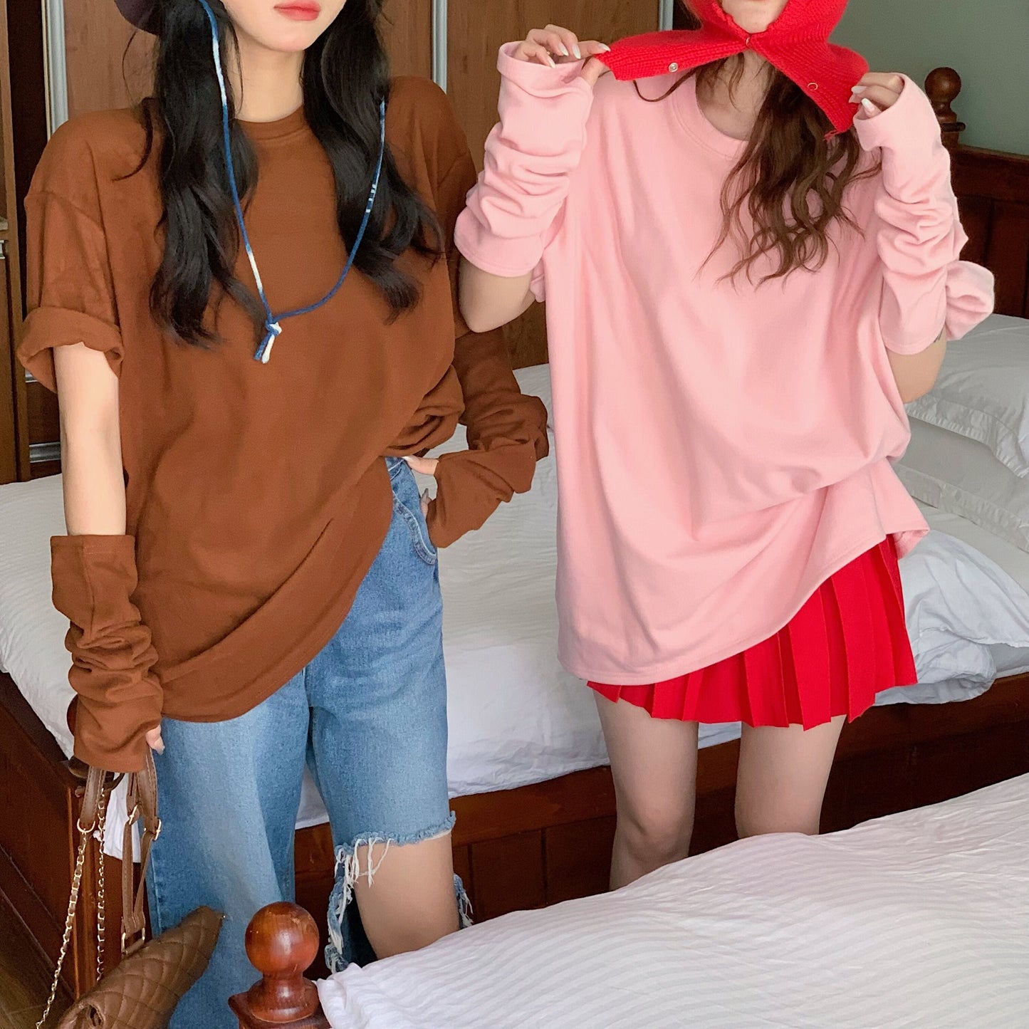 アームウォーマー付きTシャツ♡ゆるかわデザイン S1580