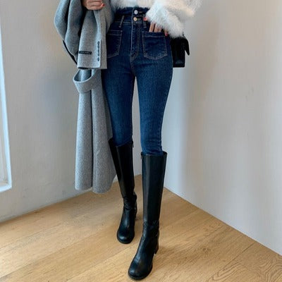 ハイウエストスキニーデニムパンツ S2516