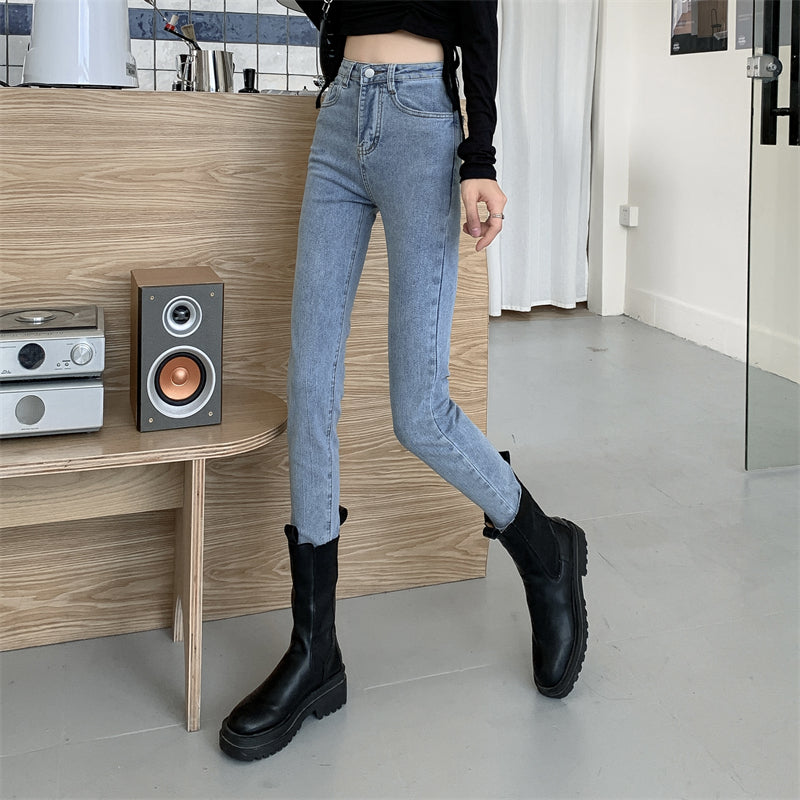 スキニーデニムパンツ♡ハイウエストでスタイルアップ S2489