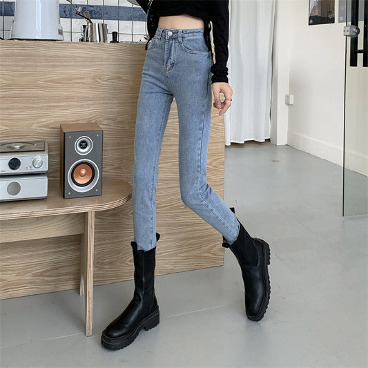 スキニーデニムパンツ♡ハイウエストでスタイルアップ S2489