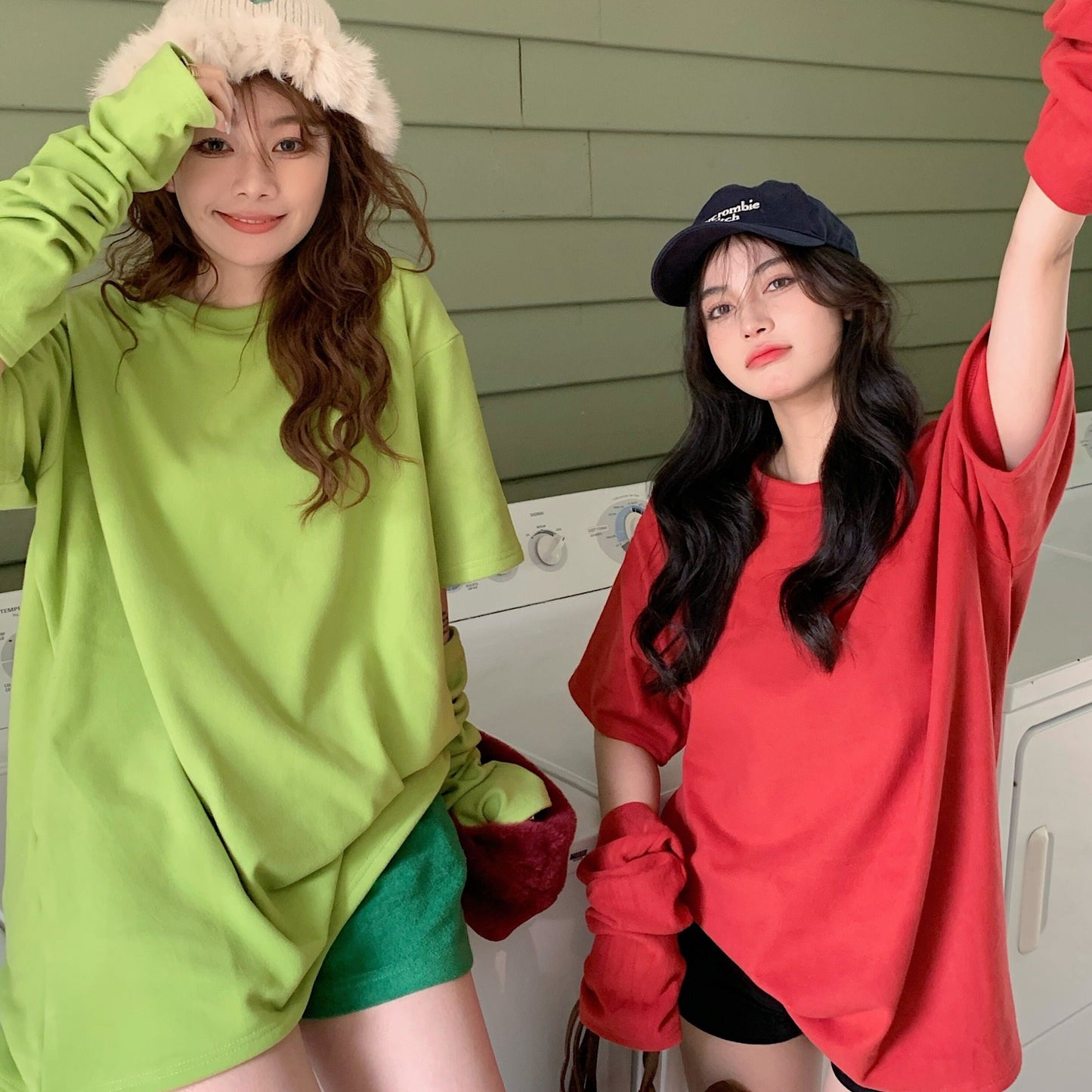 アームウォーマー付きTシャツ♡ゆるかわデザイン S1580