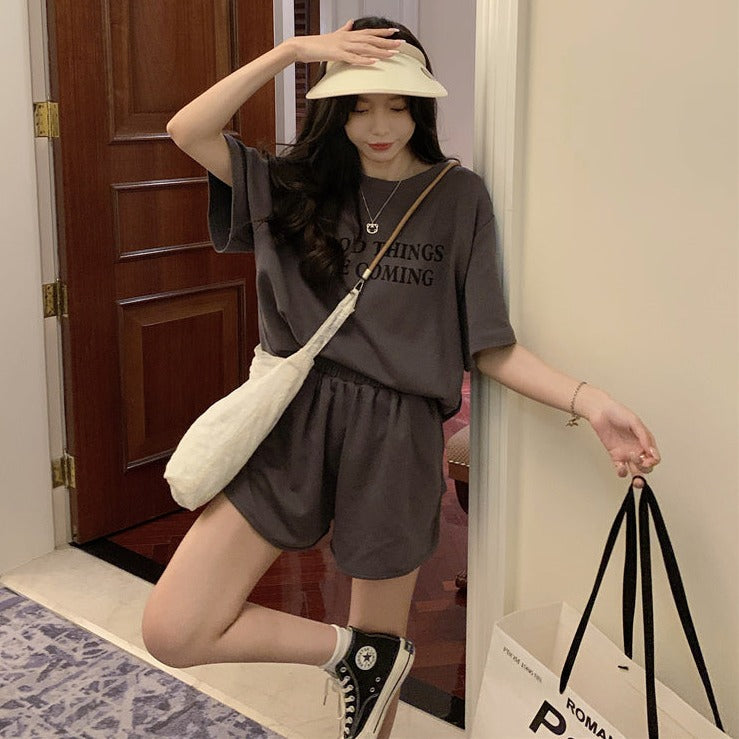 ゆるかわ♡オーバーサイズロゴTセットアップ S1854