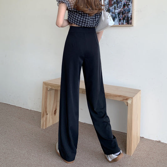 スリットデザインのストレートパンツ S2529