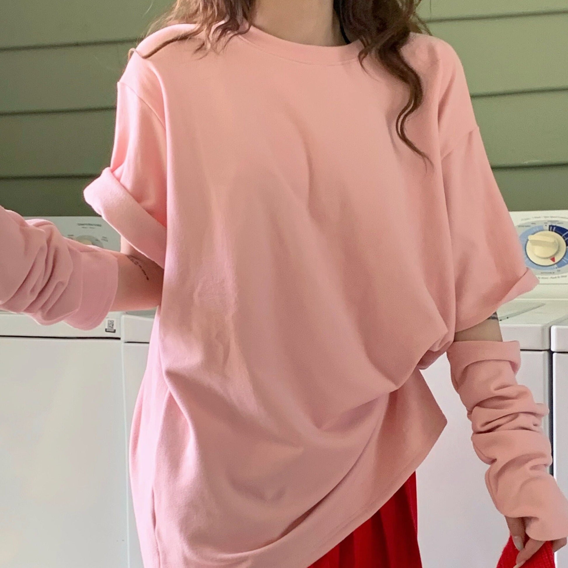 アームウォーマー付きTシャツ♡ゆるかわデザイン S1580