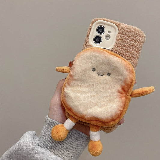 もこもこパン iPhoneケース ポーチ付き S2514