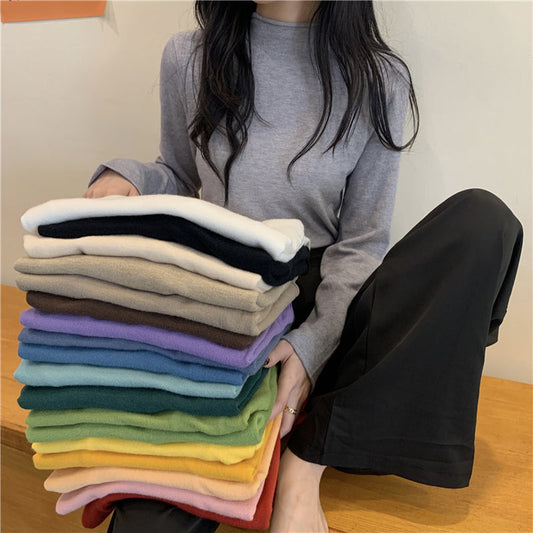19色展開♡ベーシックハイネックニットトップス S1310