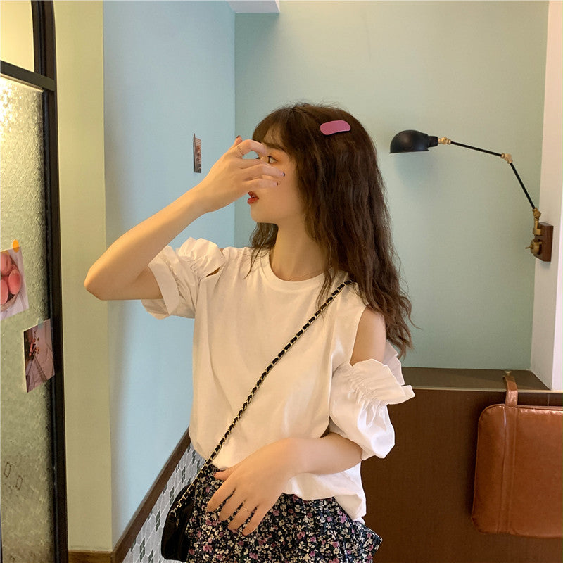 オープンショルダーカットソー♡今っぽいデザインで大人可愛い S1613