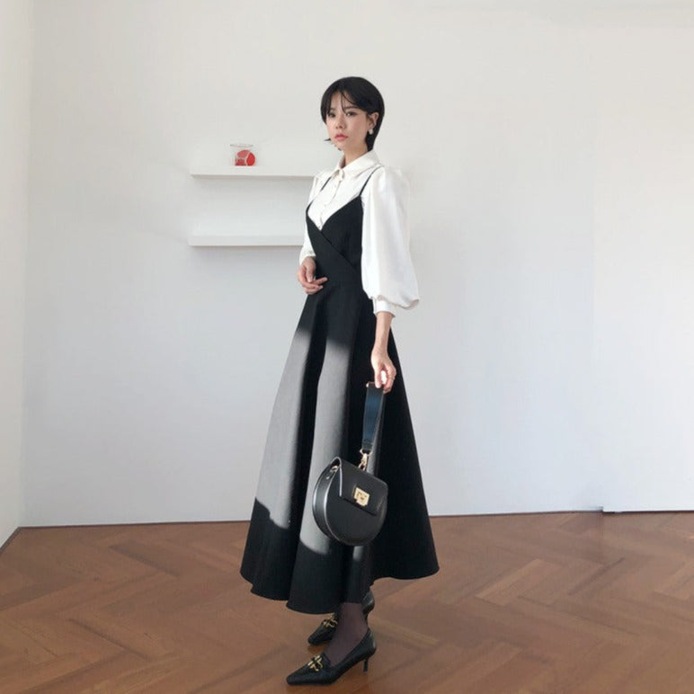 ボリュームスリーブシャツ＆リボンワンピース【単品】 S2461
