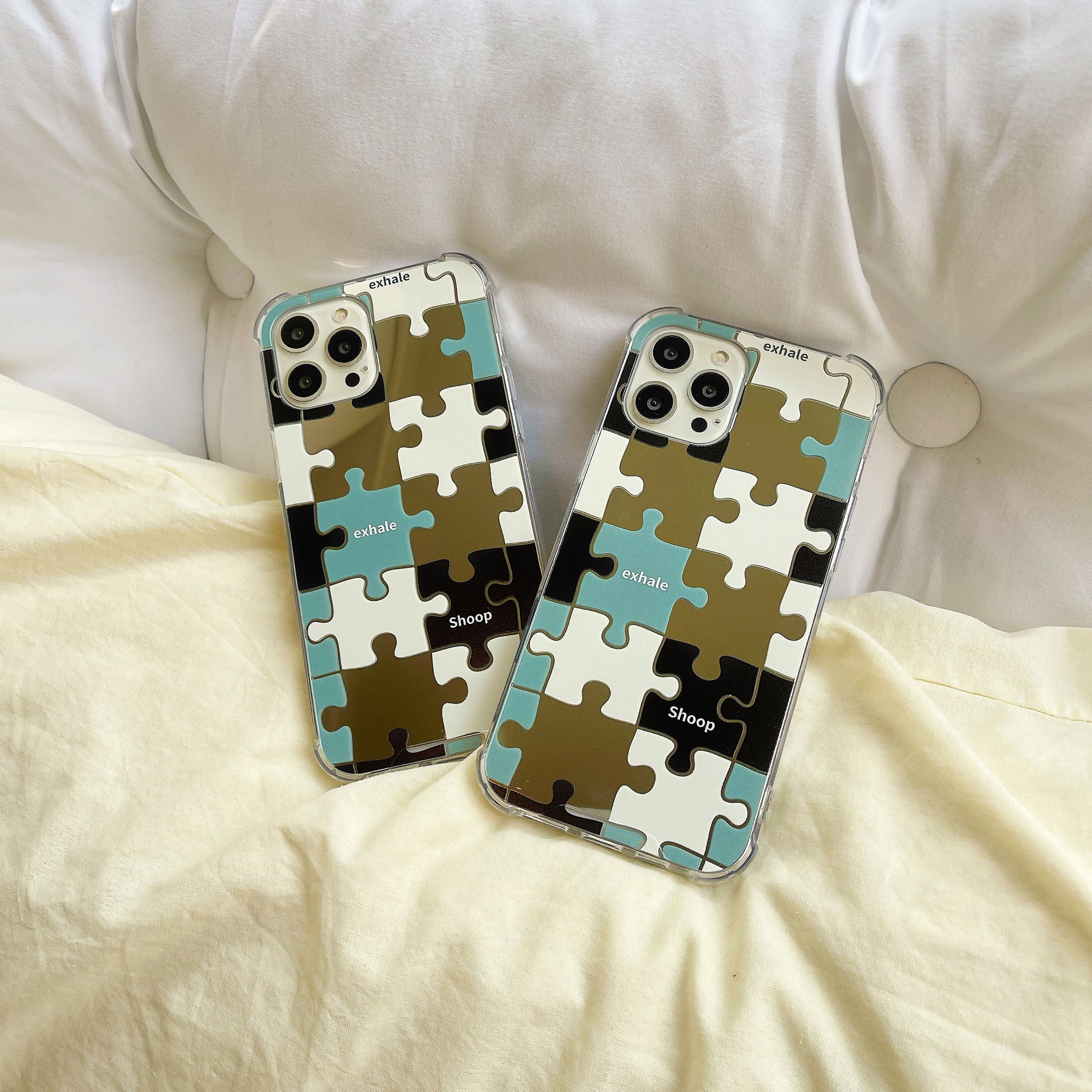 韓国発パズルミラーiPhoneケース♡個性的でかわいい S2520
