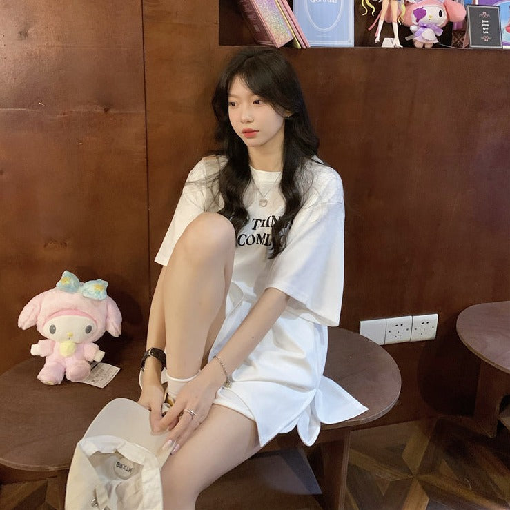 ゆるかわ♡オーバーサイズロゴTセットアップ S1854