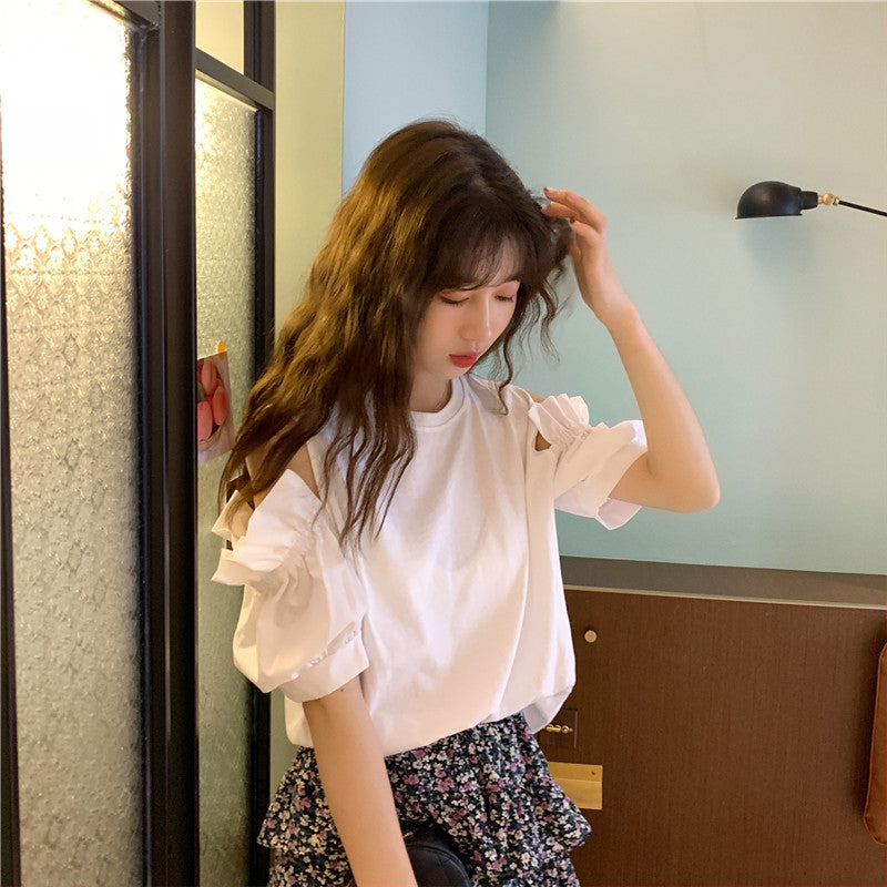 オープンショルダーカットソー♡今っぽいデザインで大人可愛い S1613