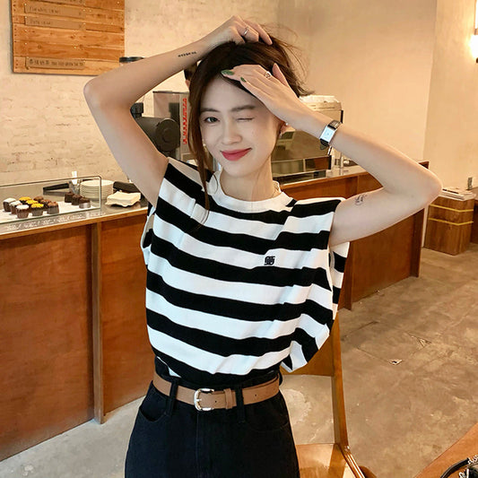 パワーショルダー夏ニット♡二の腕カバーで大人可愛い S1167