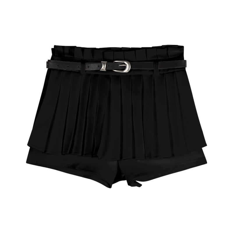 プリーツショートパンツ♡脚長効果で大人可愛い S1370