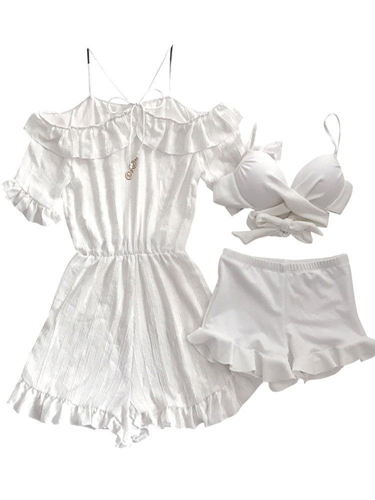 オールインワン付き水着セットで夏を彩る♡ S2295