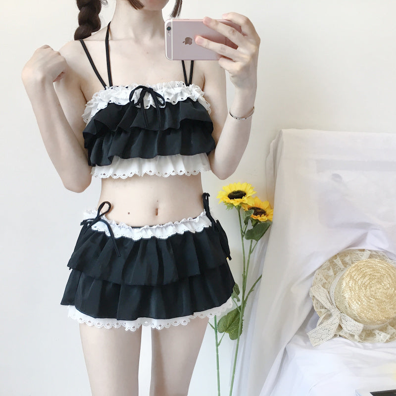 ティアードスイム レイヤードデザインで大人可愛い S2375
