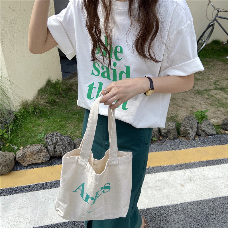レトロレターTシャツ ヴィンテージ風デザインで大人可愛い S1461