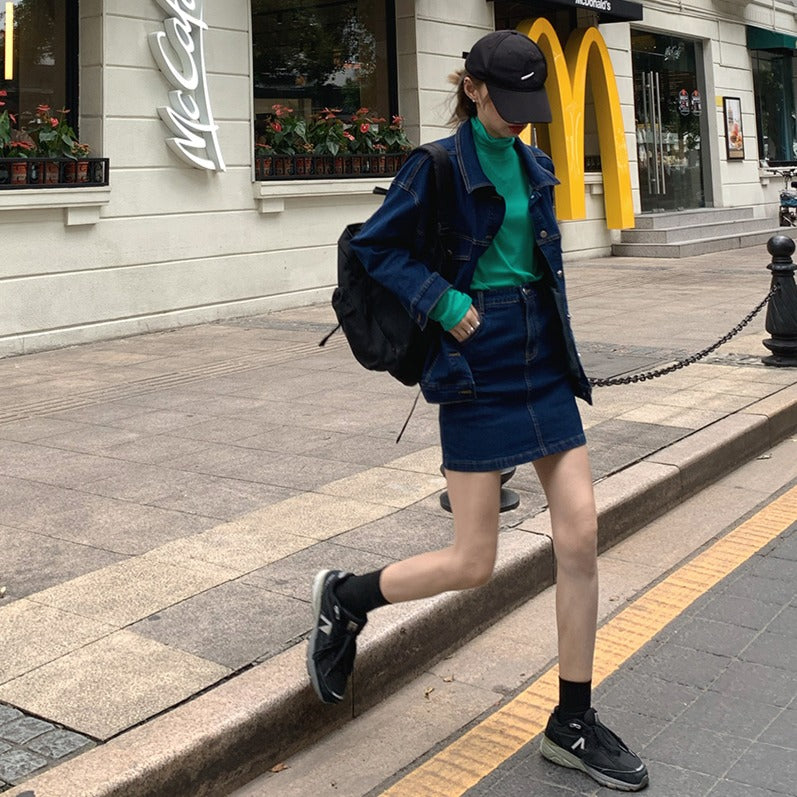 デニムセットアップ♡シンプルでこなれ感抜群 S2810