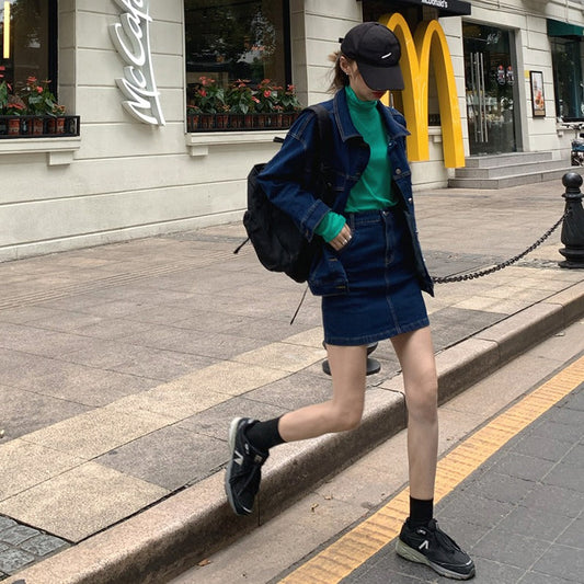 デニムセットアップ♡シンプルでこなれ感抜群 S2810