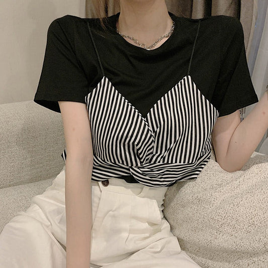 フェイクツーピースTシャツ♡ゆるふわ着こなし S1498