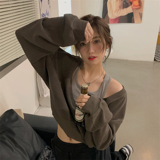 フェイクツーピースカットソー ゆるふわスウェット♡ S2623